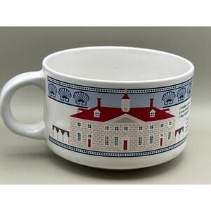 Vintage Mount Vernon  soup mug with recipe for Colonial  Peanut Chestnut soup